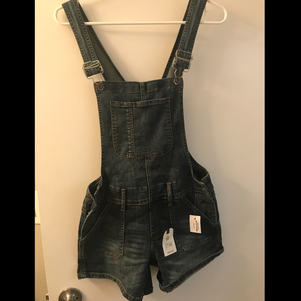 Tillys Jean Overall Shorts